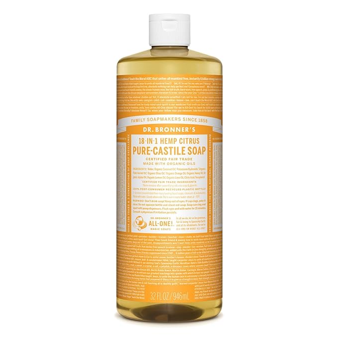Dr.Bronners Liquid Soap Organic Citrus 32Oz