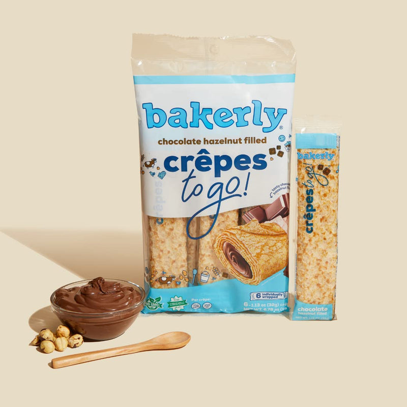 Bakerly Chocolate Hazelnut Filled Crepes to go!  6.78 Oz