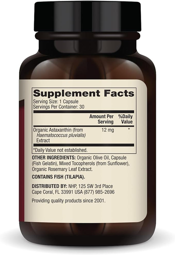 Dr. Mercola Astaxanthin Cápsulas de 12 mg 30ct