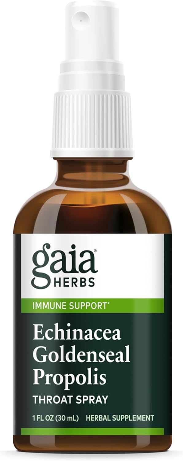 Gaia Herbs Echinacea Goldenseal Propolis Throat Spray 1 Fl Oz