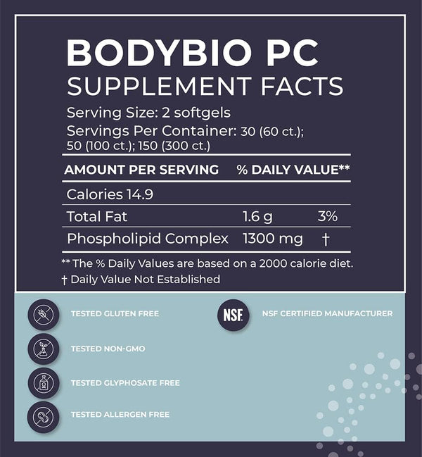 Bodbio Fosfatidilcolina 60 Softgels