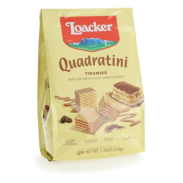 LOACKER Quadratini Tiramisu 7.76oz