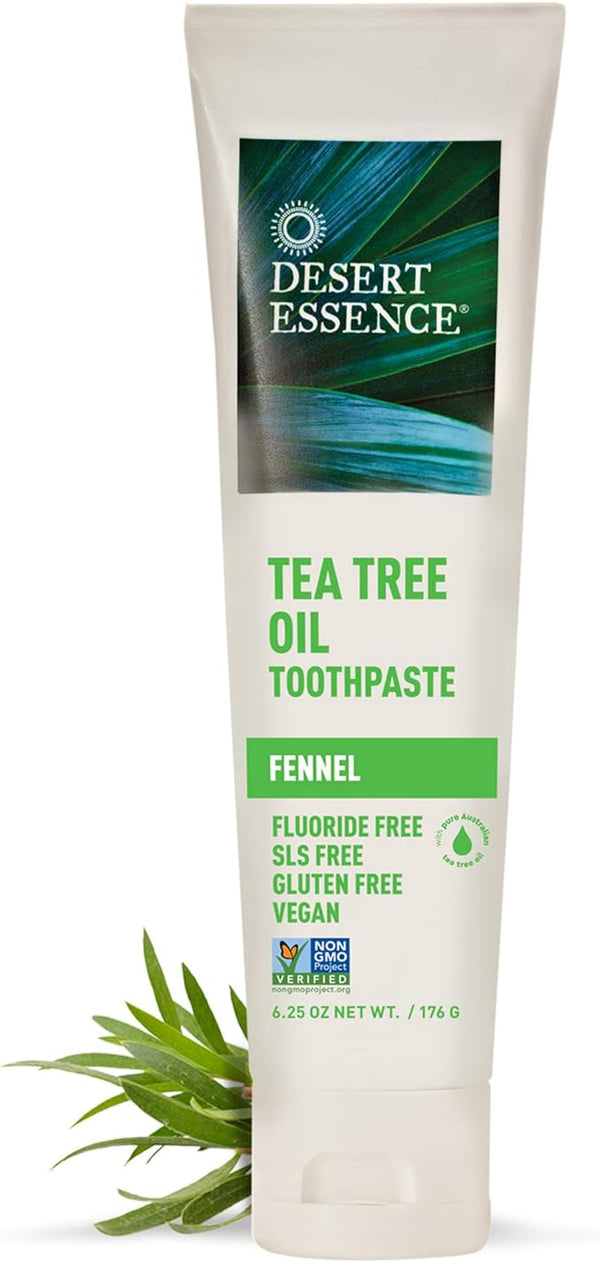 Desert Essence Tea Tree Oil Fennel Toothpaste 6.25 Oz