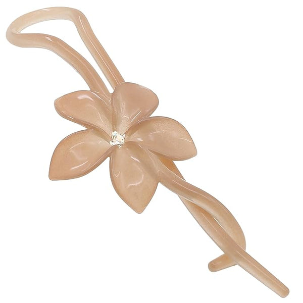 Camila Paris Flower Barrette Beige Cp2411