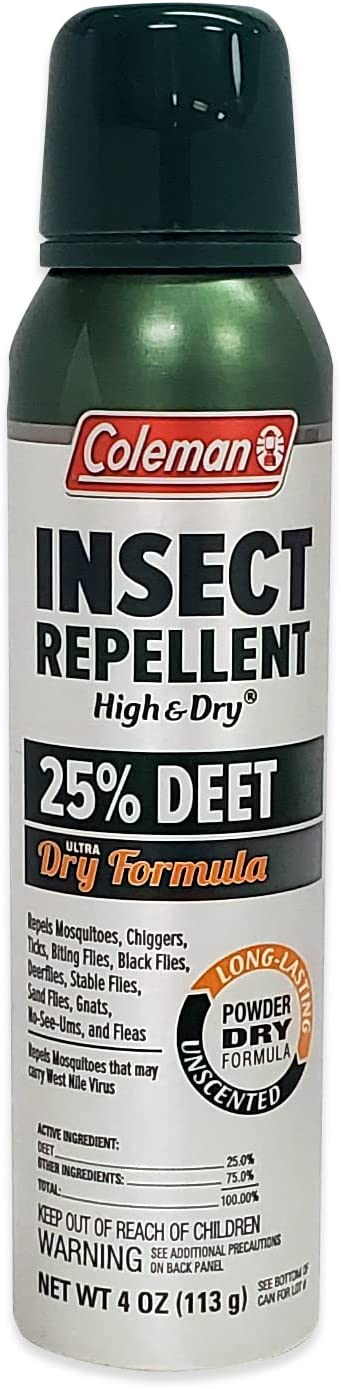 COLEMAN INSECT REPELLENT SPRAY DRY FORMULA 4 Oz