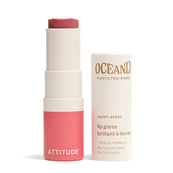 Actitud oceánica lip gloss feliz berry 0.12oz