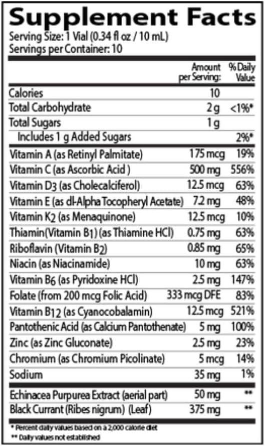 Neurobion Immune Support with Echinacea & Zinc Vials 10ct