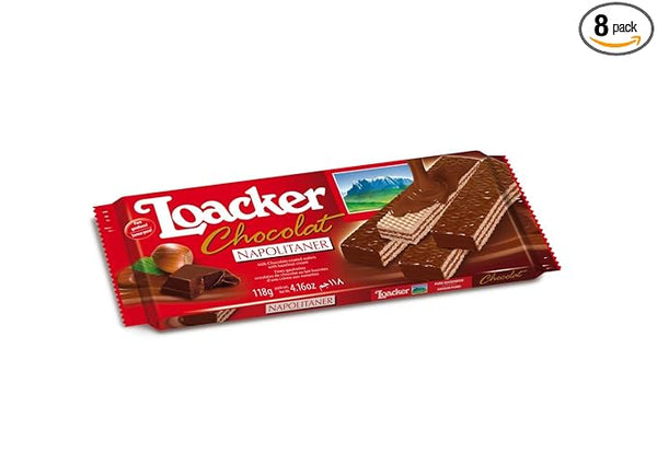 LOACKER WAFER CHOCOLAT NAPOLITANER 4.16oz