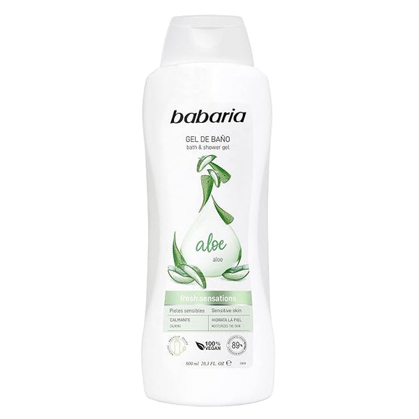 Babaria Bath & Shower Gel With Aloe 600ml