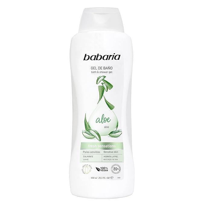 Babaria Bath & Shower Gel With Aloe 600ml