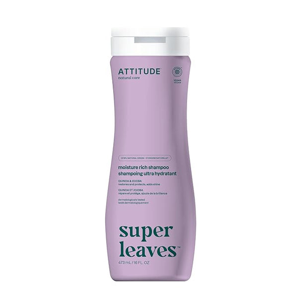 Actitud super hojas humedad rica cabello champú quinua y jojoba 16oz