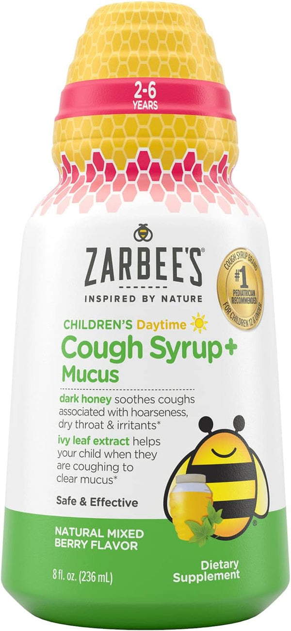 Zarbee's Children's Daytime Cough Syrup + Mucus 4 fl oz
