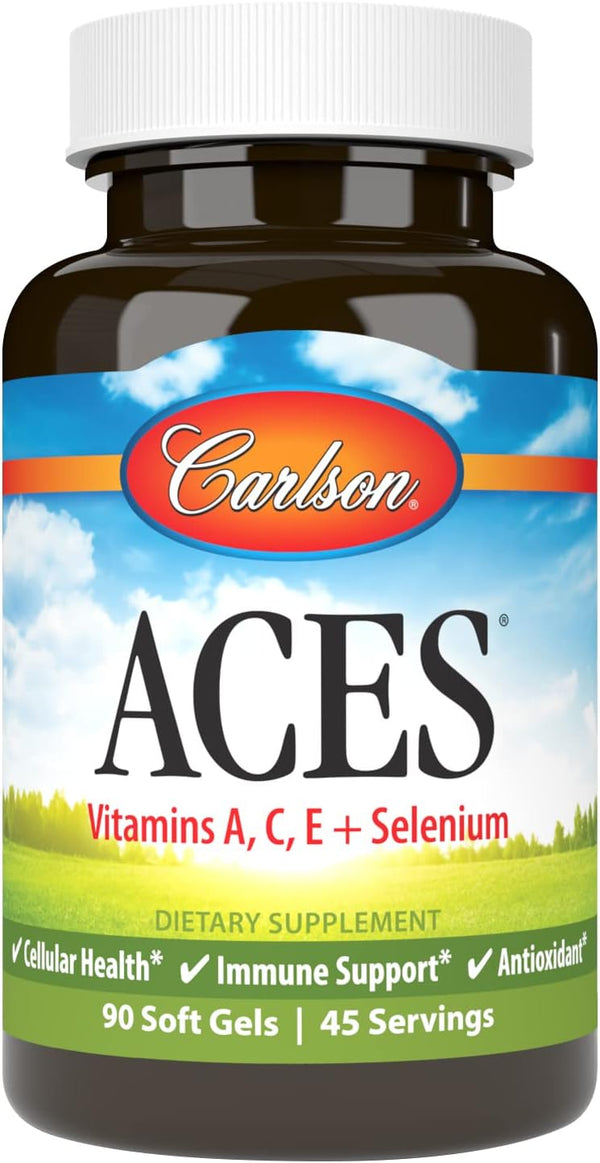 Carlson ACES A C E Plus Selenium Softgels 300ct