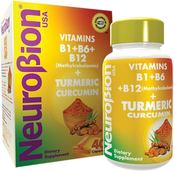 Cápsulas de curcumina de tumérico neurobion 40ct