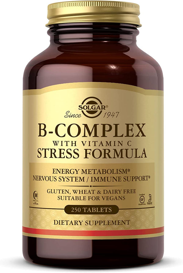 SOLGAR B-COMPLEX STRESS FORMULA 250 TABLETS