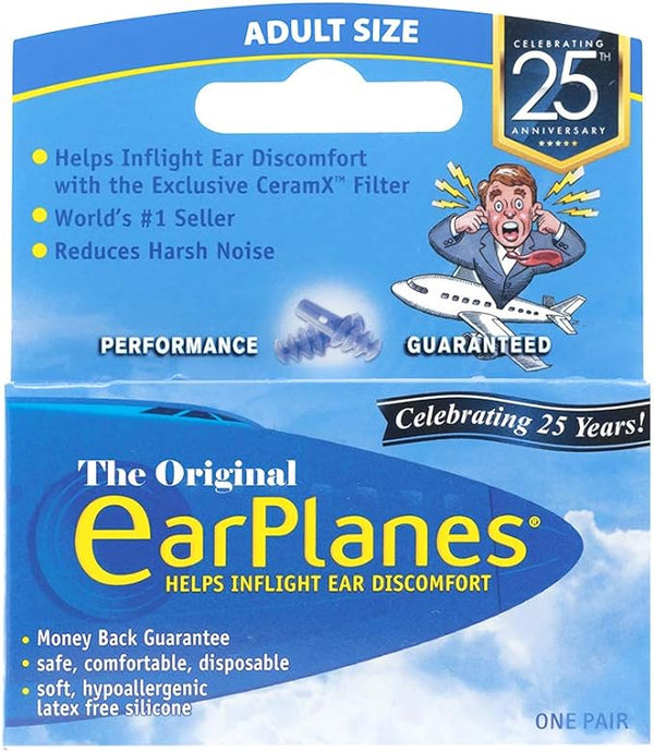 Earplanes Flight Ear Protection 1 Pair