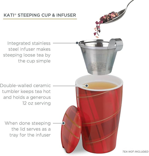 Tea Forte Kati Warming Joy Red Tea Infuser Mug