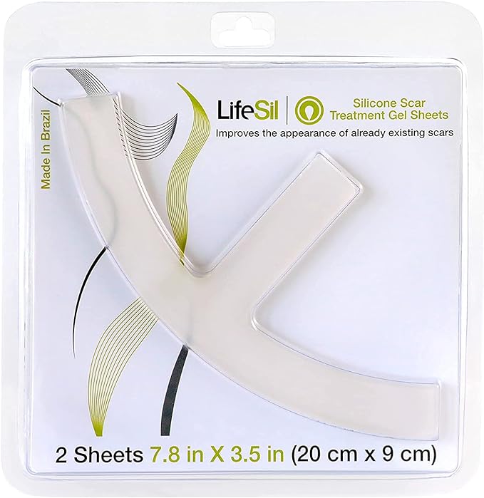 Lifesil Silicone Scar Teatment Gel Sheet 2ct 7.8" x 3.5"