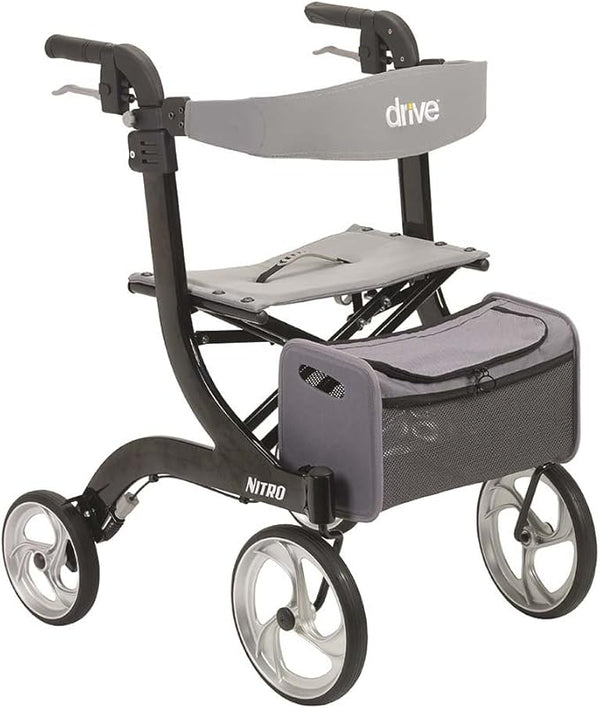 Drive Medical Nitro Euro Style Rollator Rolling Walker