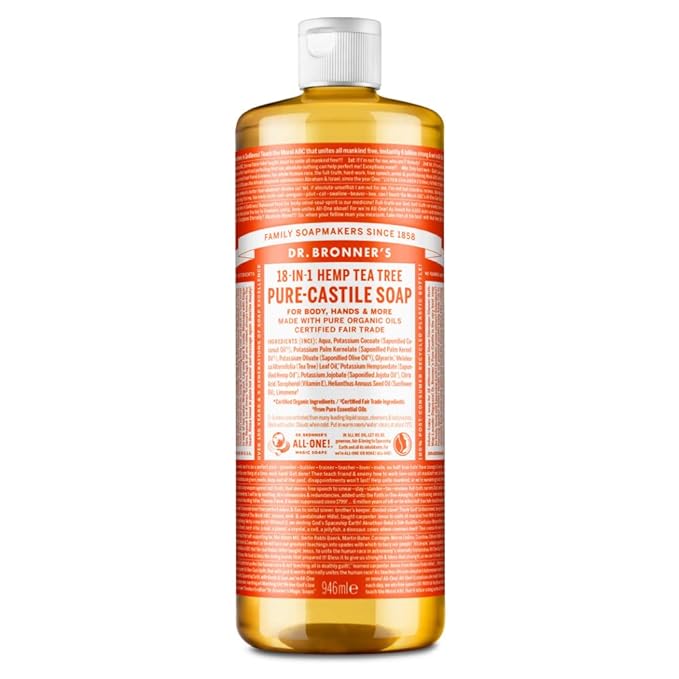 Dr.Bronners Liquid Soap Organic Tea Tree 32Oz