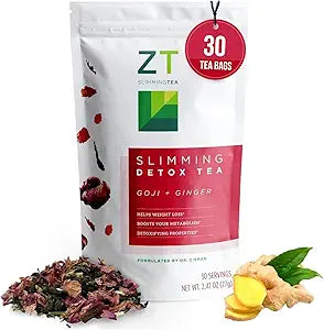 ZT Slimming Tea Goji-Ginger Detox Blend 2.47 oz by Dr Ariel Zisman