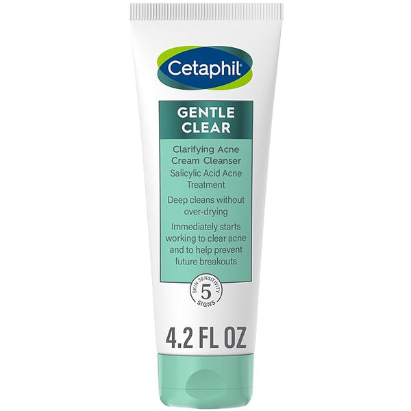 Cetaphil Gentle Clear Cleansing Acne Cream 4.2 Oz