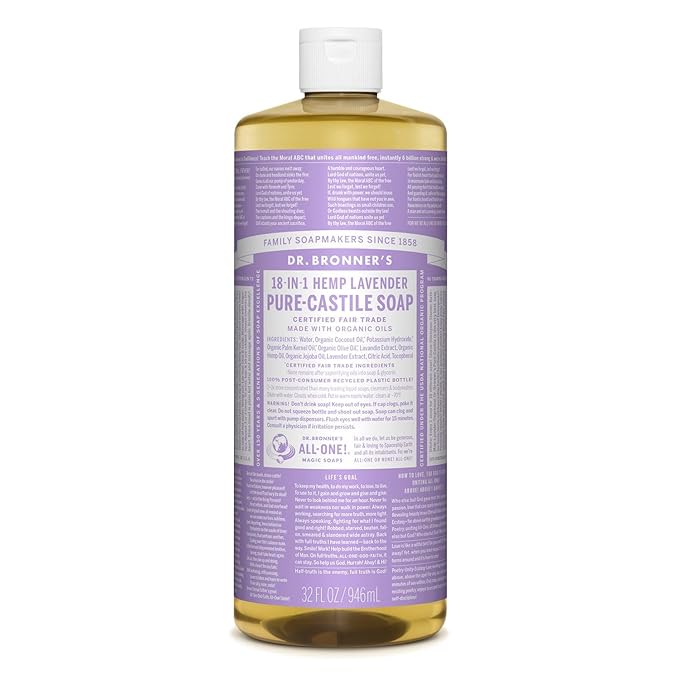 Dr.Bronners Liquid Soap Organic Lavender 32Oz