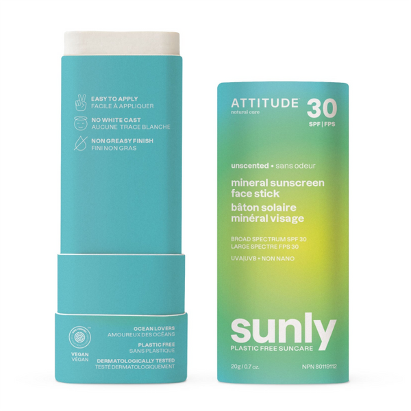 Actitud Sunly Mineral Sunscreen Face Stick SPF 30 0.7oz