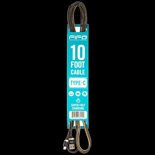 Cable FIFO Tipo C USB-C 10 FT