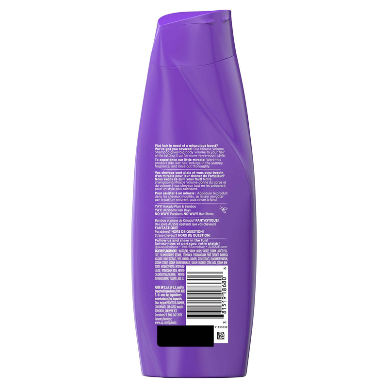 Aussie Miracle Volume Shampoo Bamboo 12.1oz