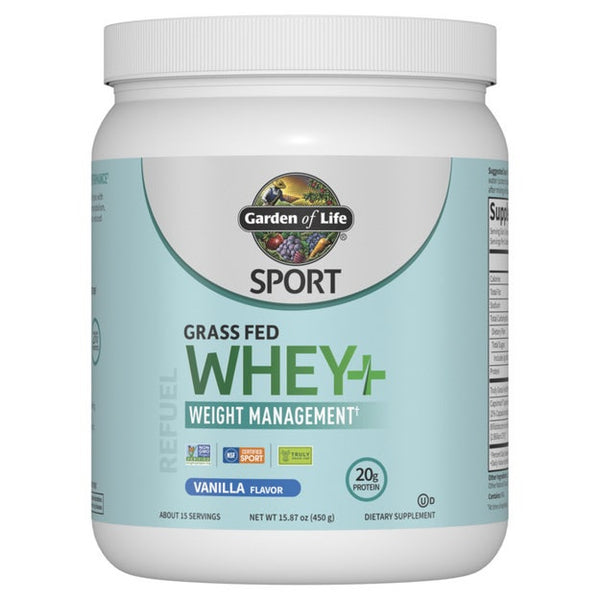 Garden Of Life Sport Whey+ Weight Management Protein Vanilla 15.87oz