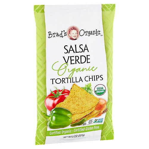 Brad's Organic Salsa Verde Tortilla Chips 8oz