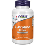 Ahora l-proline 500 mg de cápsulas vegetales 120ct