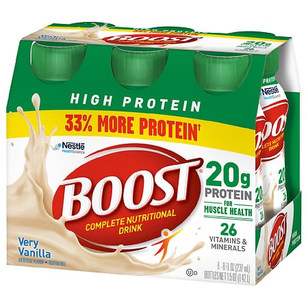 Boost High Protein Liquid Vanilla 8Oz 6ct