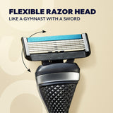 Dollar Shave Club Men's Razor 1 Handle + 2 Cartridges 4 Blades
