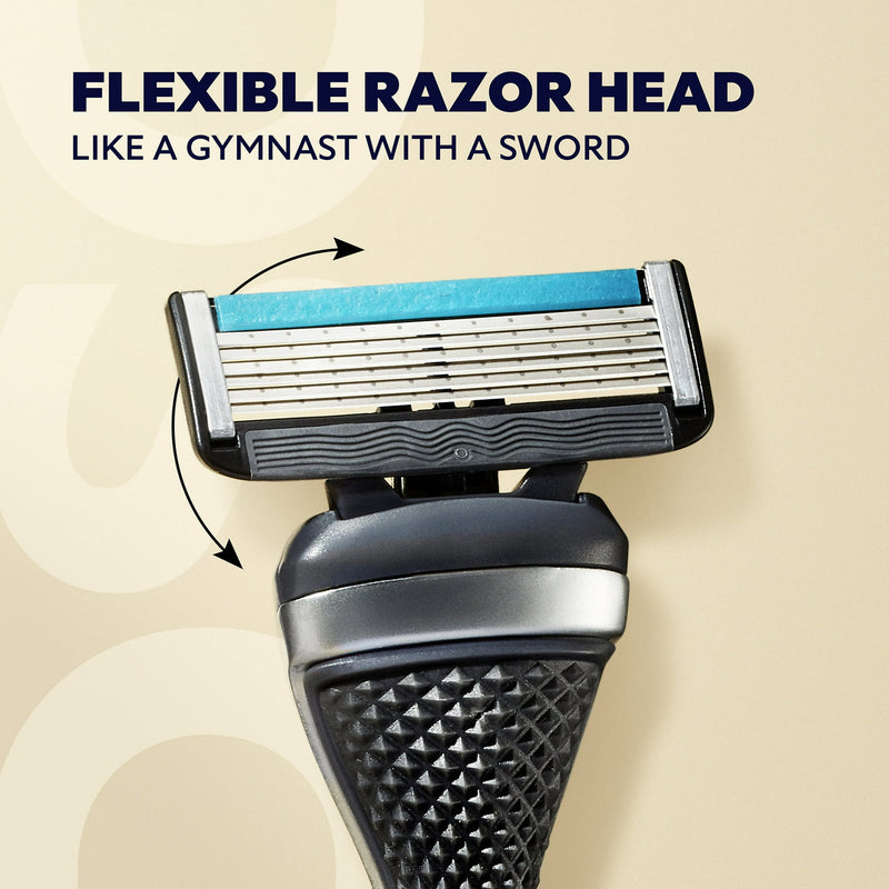 Dollar Shave Club Men's Razor 1 Handle + 2 Cartridges 4 Blades