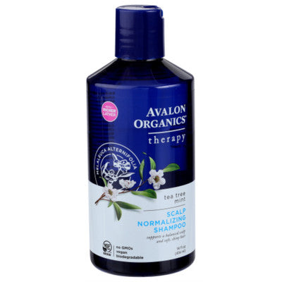 Avalon Organics Scalp Normalizing Shampoo Tea Tree 14Oz