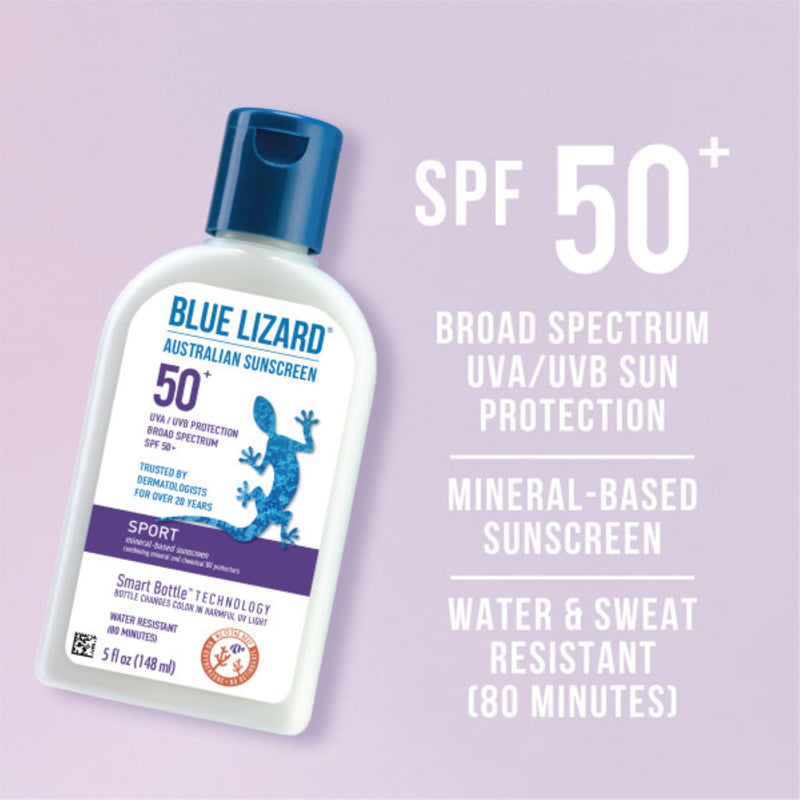 Blue Lizard Sport Mineral basado en el sol SPF 50+ 5 oz