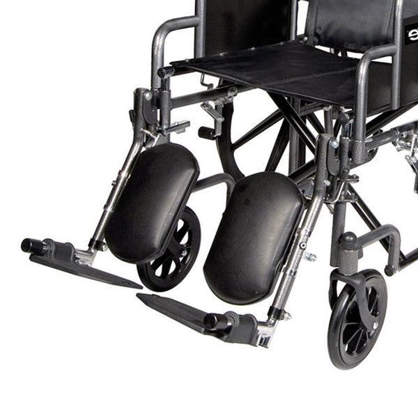 Drive Silver Sport Full Reclining Wheelchair 20" Seat with Elevating Leg Rests, Detachable Desk Arms