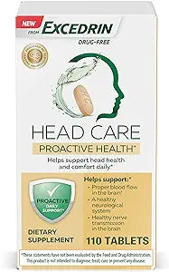 Excedrin Head Care Proactive Health tabletas 60ct