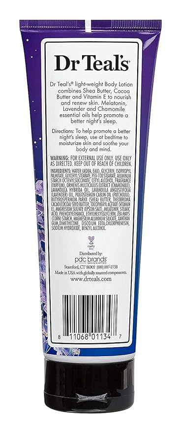 Dr. Teals Sleep Lotion With Melatonin 8Oz