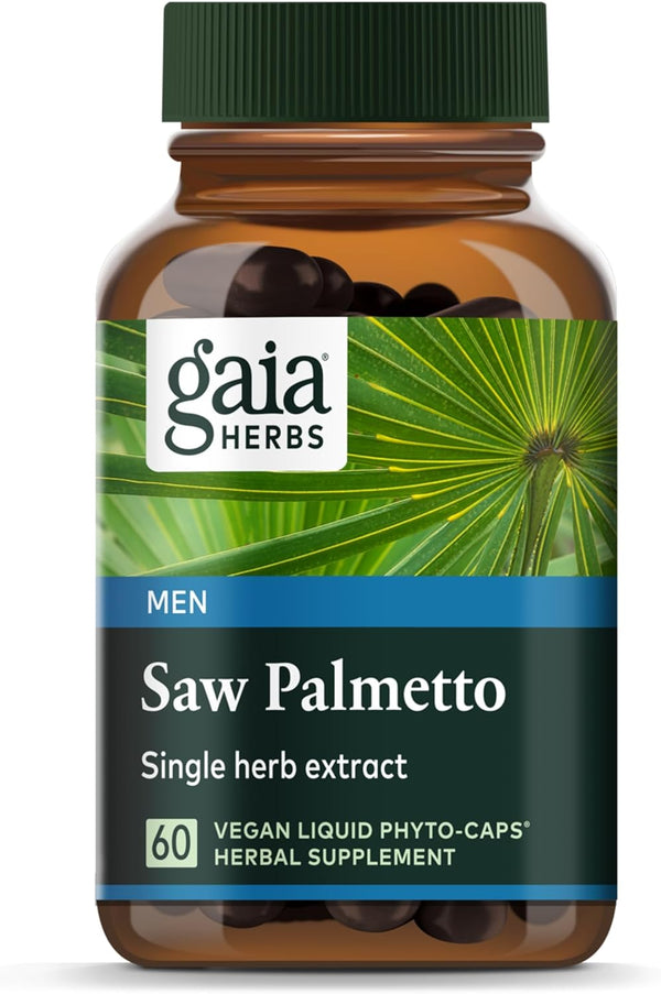 Gaia Herbs Saw Palmetto 60 Vegan Capsules