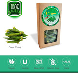 Buen tiempo crujientes chips de okra 5oz