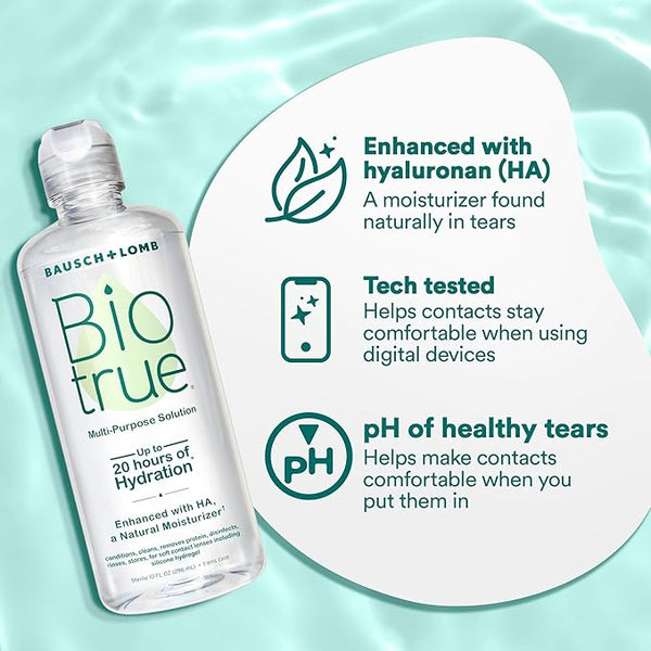 Bausch & Lomb Bio True Solution 2 Paquete 10 oz cada uno