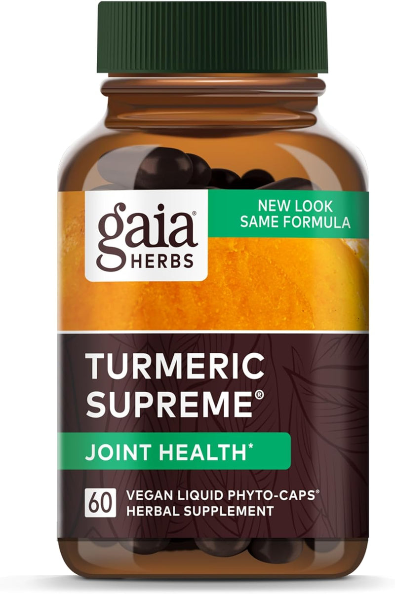 Gaia Herbs Curcumin Synergy Turmeric Supreme Joint 60 Vegetarian Capsules