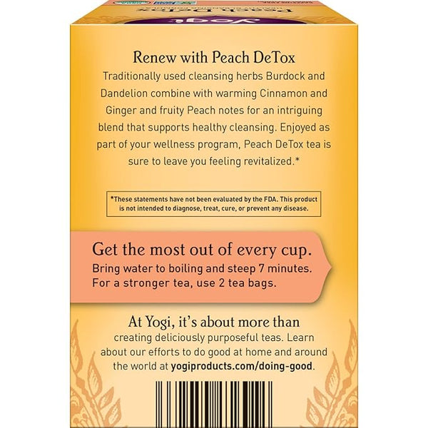 Yogi Tea Peach Detox 16 Tea Bags