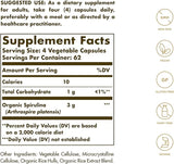 Solgar Spirulina 750mg Cápsulas de vegetales 250ct