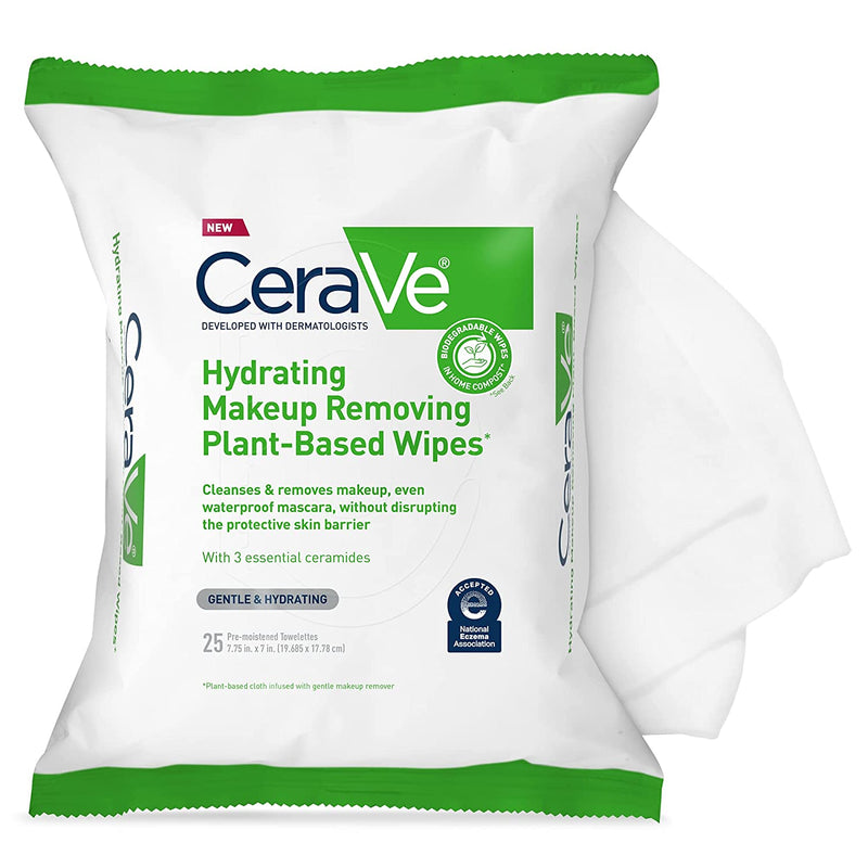 CERAVE HYDRATATING MAKEUP REMOVING WIPES X 25