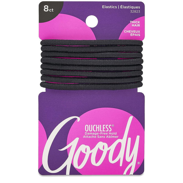 Goody X-Thick Elastic Bands Black 8 ct