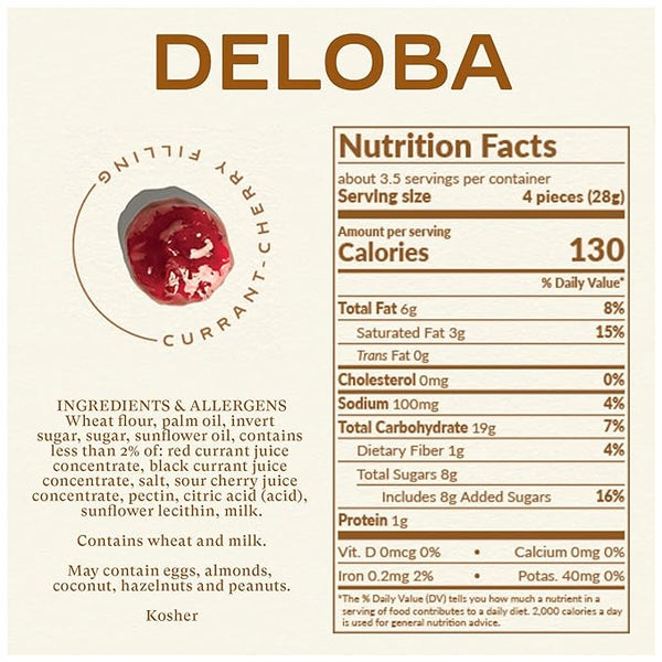Bahlsen Deloba Red Currant Filled Cookies 3.5Oz